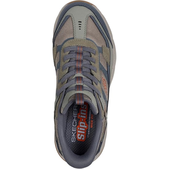 Skechers Heren Viking AT Suede Wandelschoenen (Olijf/grijs) - Image 4