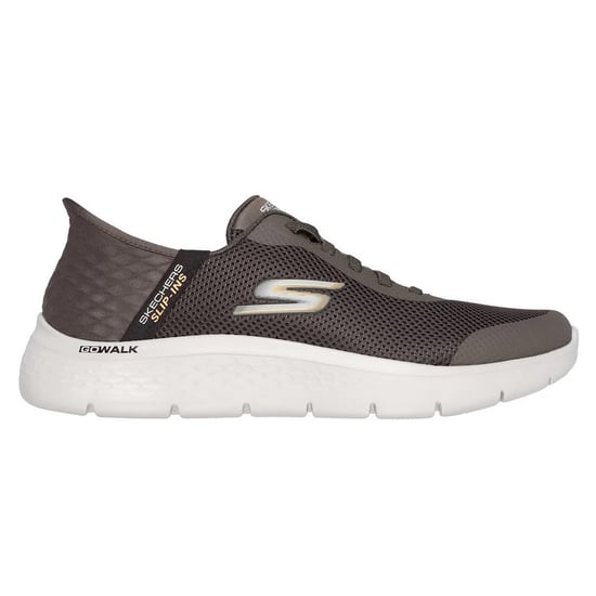 Skechers Heren Go Walk Hands Up Slip-on Trainers (Bruin) - Image 1