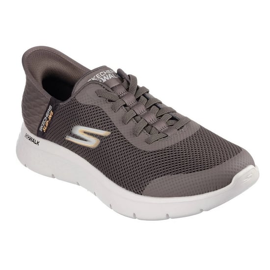 Skechers Heren Go Walk Hands Up Slip-on Trainers (Bruin) - Image 3
