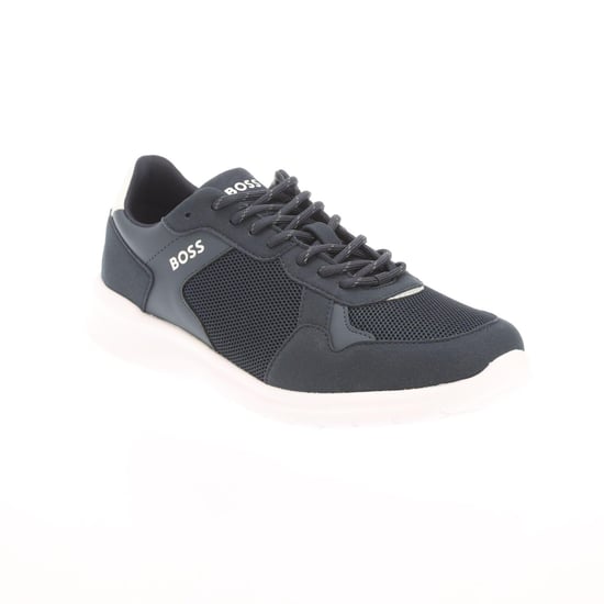 Boss Heren Extreme Suede Hardlooptrainers (Donkerblauw/Wit) - Image 2