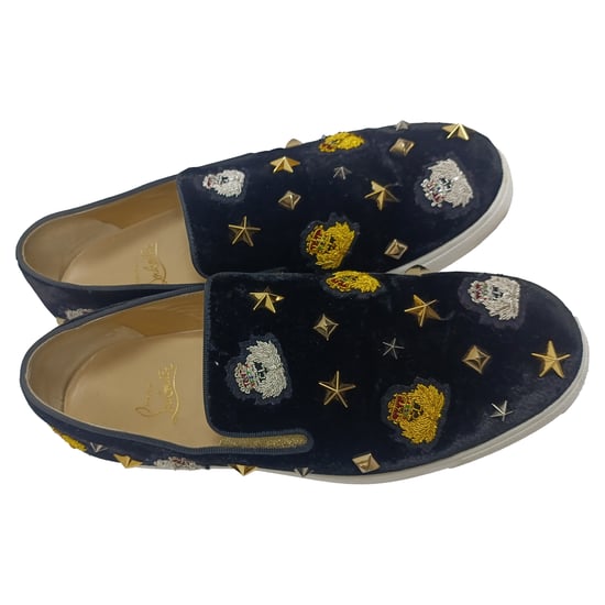 Christian Louboutin Miss Academy Slip-On Sneakers in Zwart Velours - Image 6