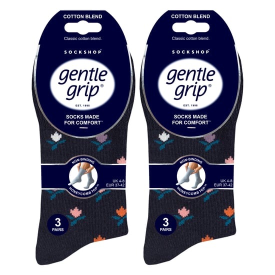 6 Pack Dames Niet-Elastische Loose Top Patroons Katoenen Sokken - Image 2