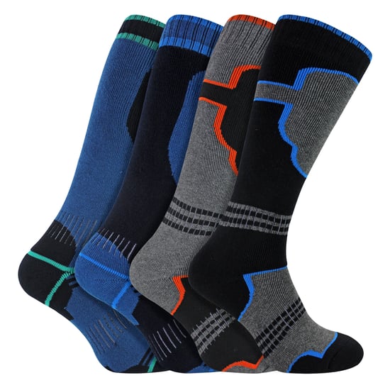 4-Pack Jongens Thermische Skisokken | Kniehoog Sokken voor Sneeuwlaarzen - Image 3