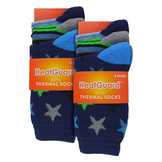 6 Paar Jongens Warme Bed Socks | Gestreepte & Sterren Patroon Ademend Sokken - Image 2