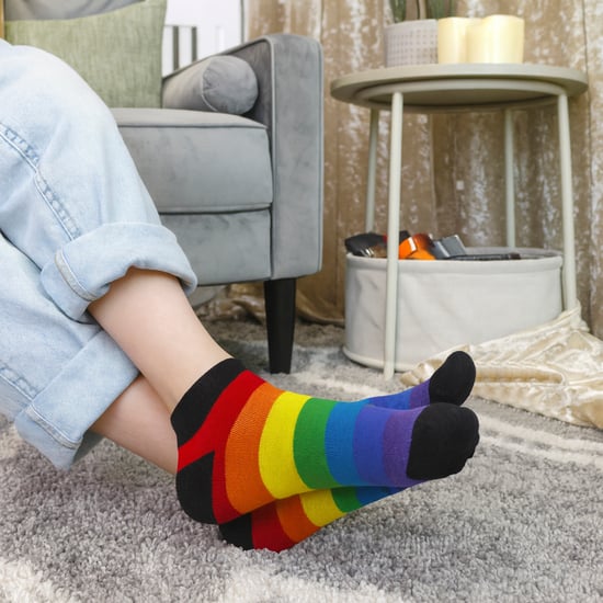 6 Pack Kids Jongens Meisjes Regenboog Trainer Katoenen Sokken Kleurrijke Gestreepte Sokken - Image 5