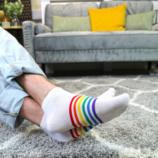 3-Pack Herensokken Damesregenboog Sportkatoen Sokken Heldere Kleurrijke Gestreepte Sokken - Image 4