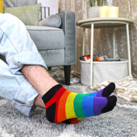 3-Pack Herensokken Damesregenboog Sportkatoen Sokken Heldere Kleurrijke Gestreepte Sokken - Image 5