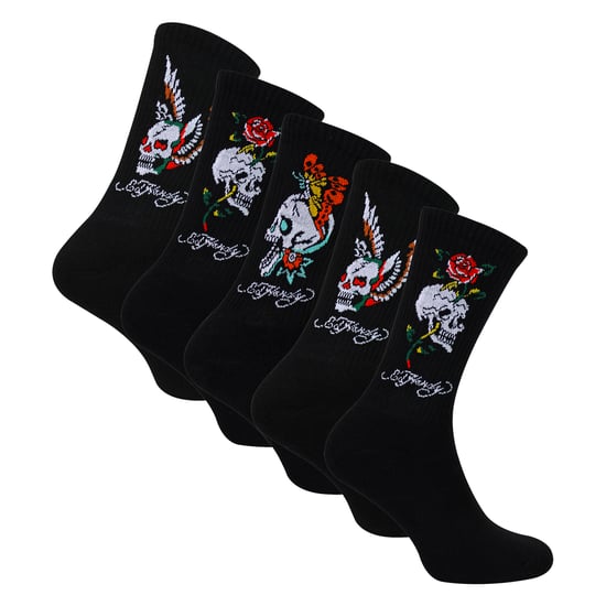 5 Paar Heren Crew Sokken - Ademend Patroon Sokken - Image 1
