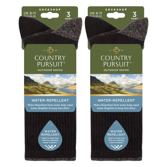 6 Paar Waterafstotende Middelzware Heren Outdoorsokken voor Wandelen & Hiken - Image 2