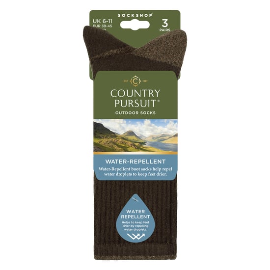 3 Paar Heren Waterafstotende Middelzware Outdoor Sokken voor Hiken en Wandelen - Image 2