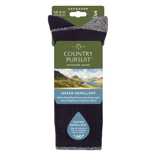 3 Paar Heren Waterafstotende Middelzware Buitensokken voor Wandelen & Hiking - Image 2