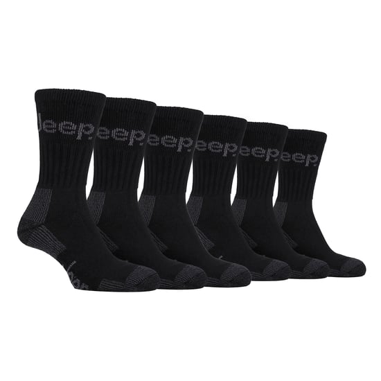 6 Paar Luxe Gewatteerde Katoenen Wandelsokken voor Mannen - Image 1