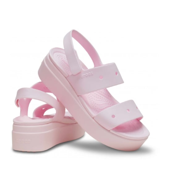 Dames Crocs Brooklyn 4U Sandalen in Roze - Image 2