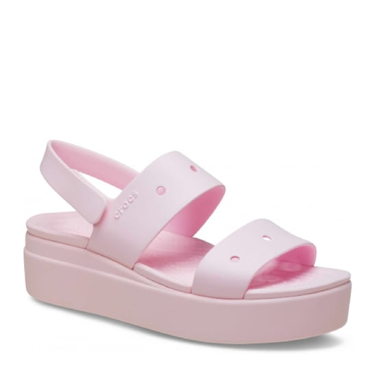 Dames Crocs Brooklyn 4U Sandalen in Roze - Image 6