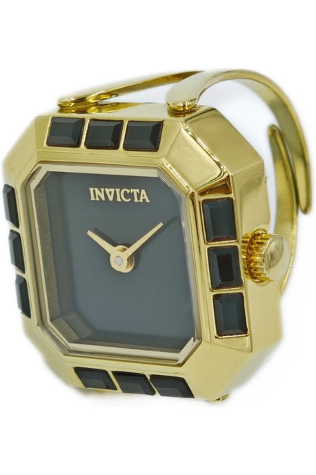 Invicta Mini 49584 Dames Horloge - Quartz Uurwerk - Roestvrij Staal met zwarte Wijzerplaat - 21mm - Image 1