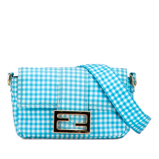 Baguette Gingham Schoudertas - Image 1