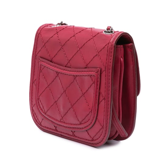 Chanel Gequilted Lammy Crossbody - Image 2