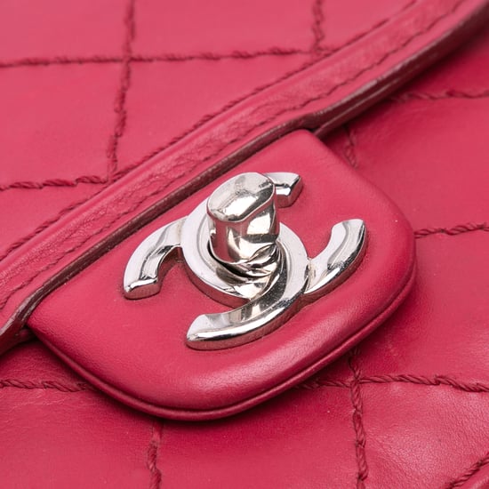 Chanel Gequilted Lammy Crossbody - Image 5