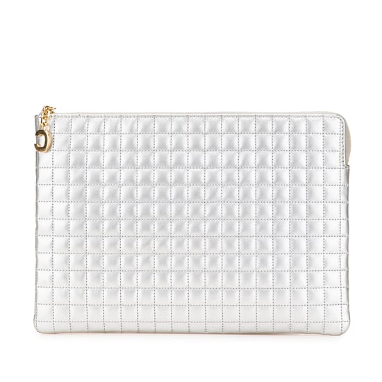 Quilted Leren Clutch Tas - Image 1