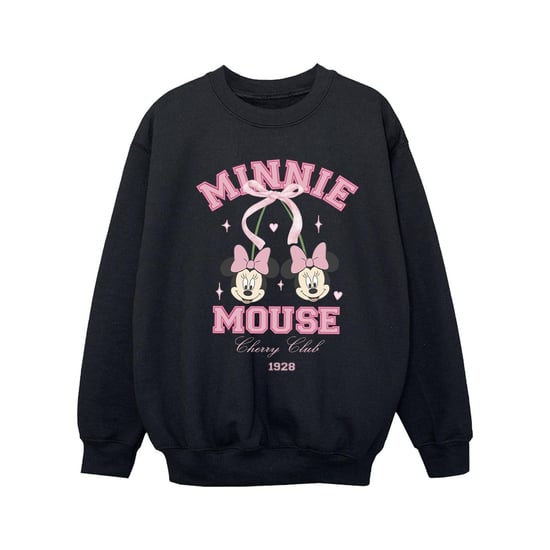 Disney Meisjes Cherry Club Minnie Mouse Sweatshirt (Zwart) - Image 1