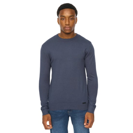 Duck and Cover Heren Consenza Gebreide Crewneck Sweatshirt (Marineblauw) - Image 1