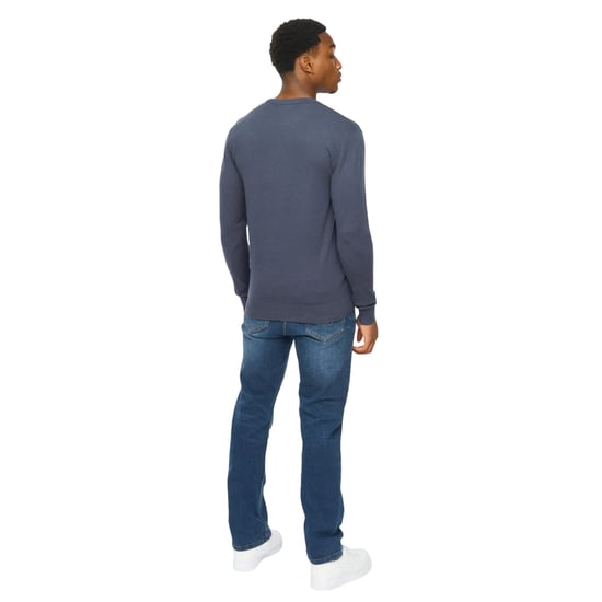 Duck and Cover Heren Consenza Gebreide Crewneck Sweatshirt (Marineblauw) - Image 2