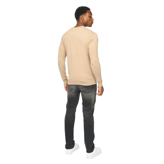 Duck and Cover Heren Consenza Gebreid Crew Neck Sweatshirt (Steen) - Image 2