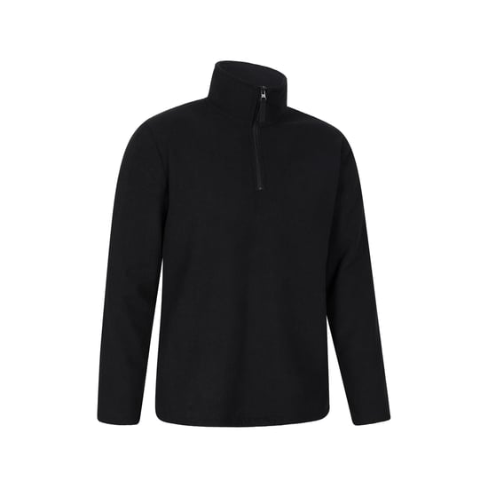 Mountain Warehouse Heren Farland Fleece gevoerde Half Zip Midlayer (Zwart) - Image 5