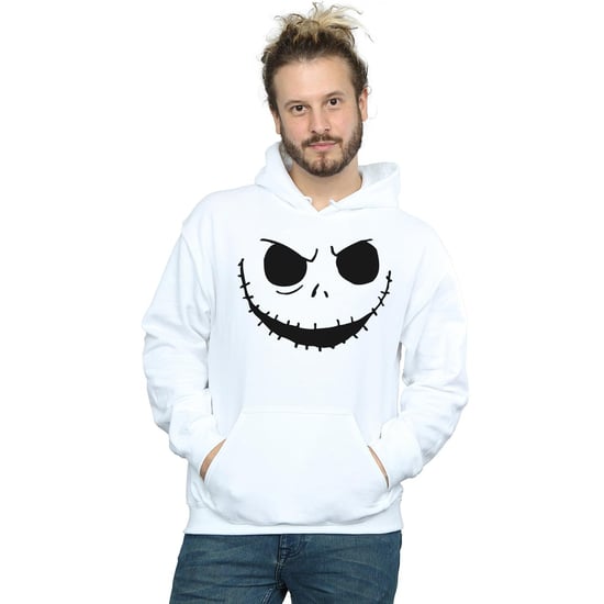 Disney Heren Nightmare Before Christmas Jack's Face Bold Hoodie (Wit) - Image 2