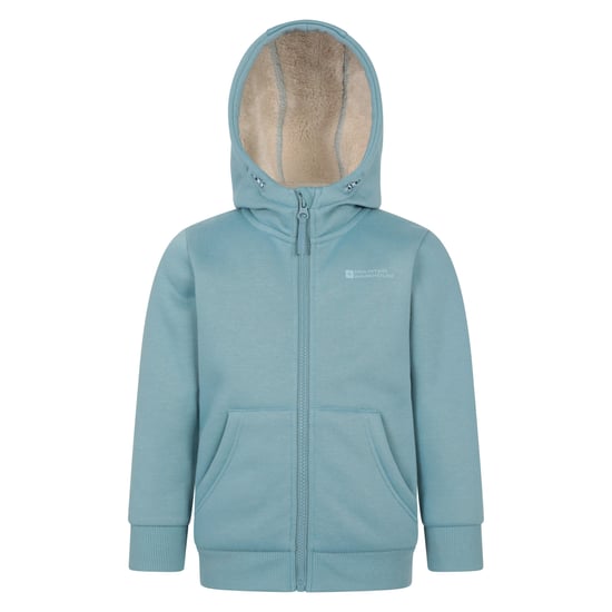 Mountain Warehouse Kinder/Kids Alpine II Full Zip Hoodie (Teal) - Image 1