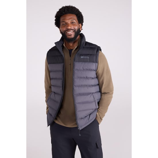 Mountain Warehouse Heren Seasons II gewatteerd gilet (Donkergrijs) - Image 1