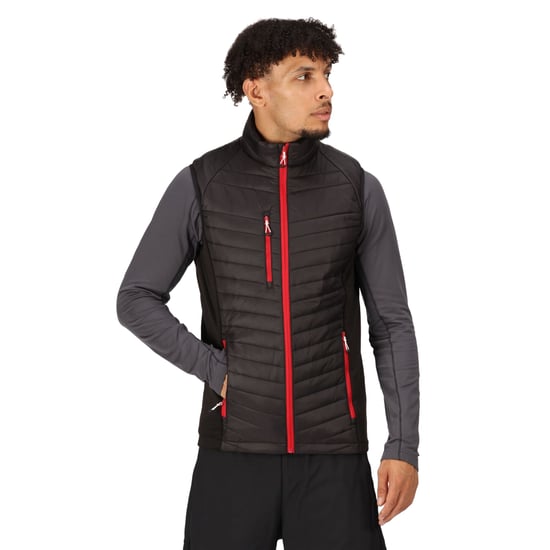 Regatta Professional Heren Gewatteerd Hybride Gilet (Zwart/Klassiek Rood) - Image 3