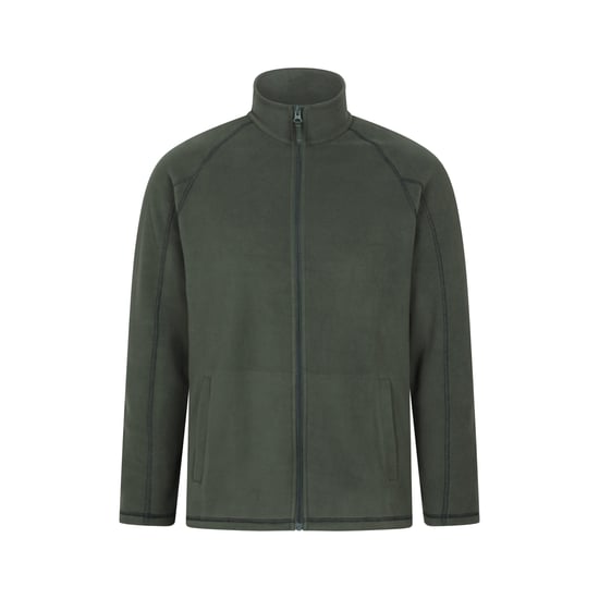 Mountain Warehouse Heren Ashbourne fleecejas met volledige rits (Kaki Groen) - Image 1