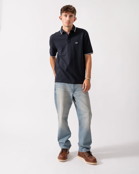XM001287-AF17321 Poloshirt in Donkerblauw - Image 3