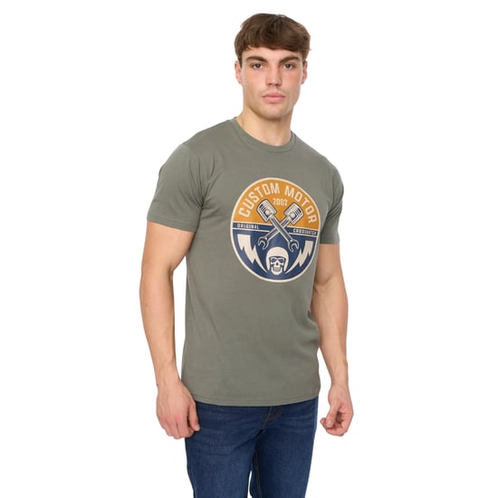Crosshatch Mannen Moules T-Shirt (Olijf) - Image 3