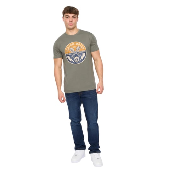 Crosshatch Mannen Moules T-Shirt (Olijf) - Image 4