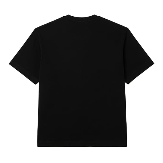 Lacoste Heren Zwaar Katoen Oversized T-shirt (Zwart) - Image 2