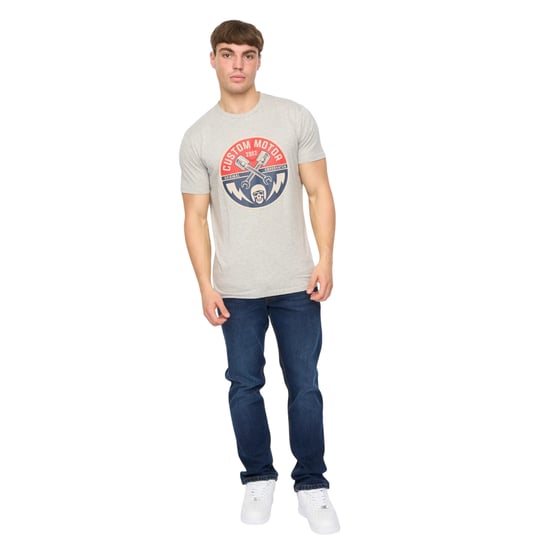 Crosshatch Mannen Moules T-shirt (Grijs Gemêleerd) - Image 4