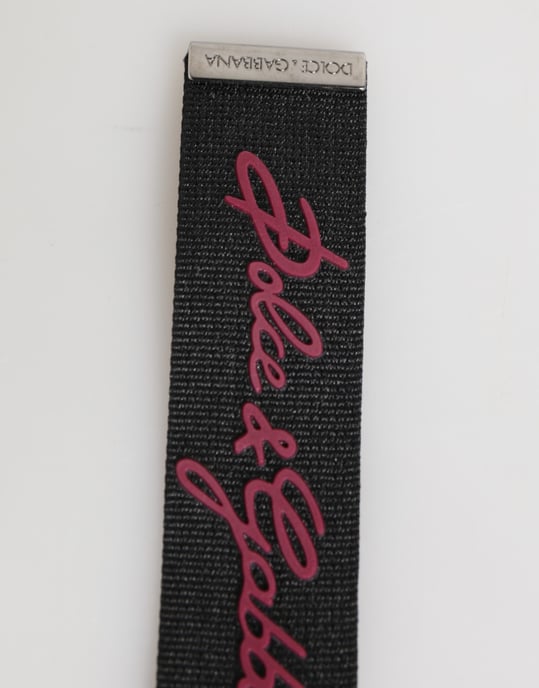 Zwarte Bordeau Polyester DG Logo Mannen Sleutelhanger Sleutelmunt - Image 3