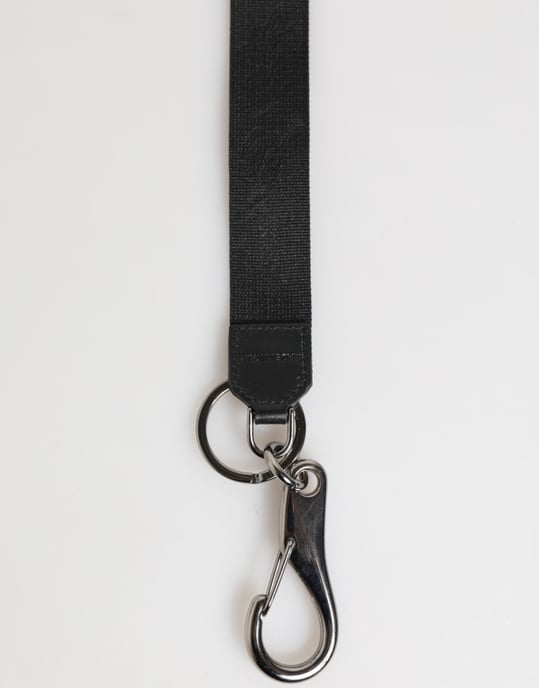 Zwarte Bordeau Polyester DG Logo Mannen Sleutelhanger Sleutelmunt - Image 4