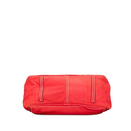 Rode Leren Kwast Handtas - Image 3