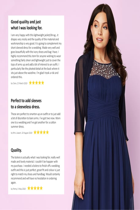 Ruched Hem Bolero Chiffon Mesh Shrug Wedding Cardigan - Image 3