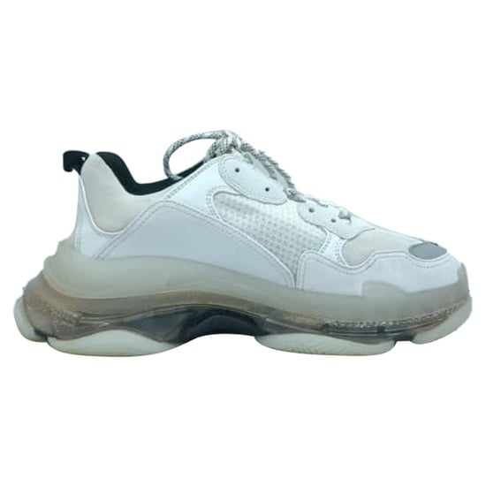 Balenciaga Triple S Doorzichtige Zolen Sneakers in Witte Polyester - Image 1
