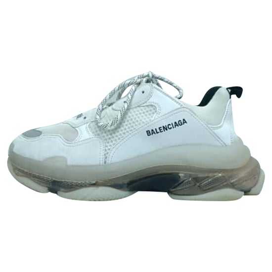 Balenciaga Triple S Doorzichtige Zolen Sneakers in Witte Polyester - Image 4