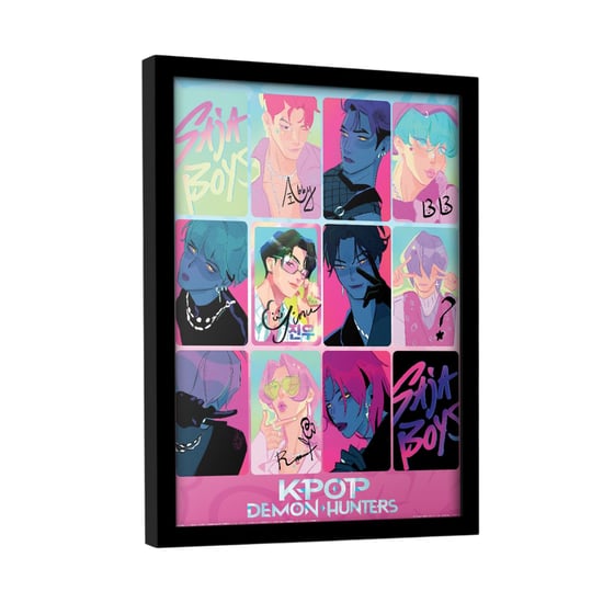 K-Pop Demon Hunters Licht en donker ingelijste poster (Veelkleurig) - Image 3