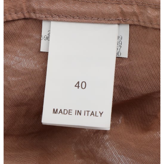 Brunello Cucinelli Glanzende Tricotine Regenjas met Kap in Bruin Katoen - Image 5