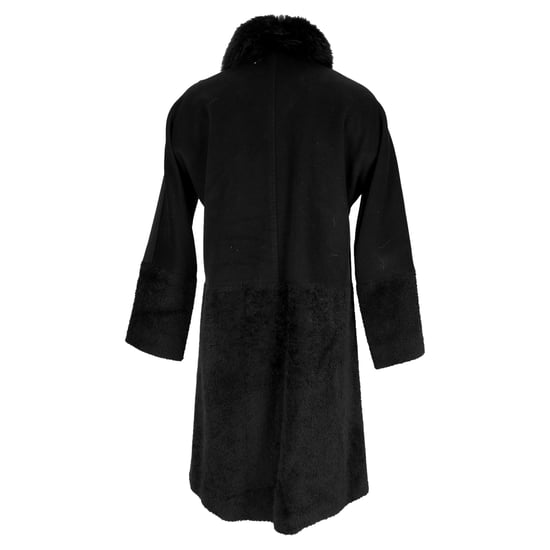 Max Mara Studio Shear-Accent Verborgen-Knoopjas in Zwarte Wol - Image 3