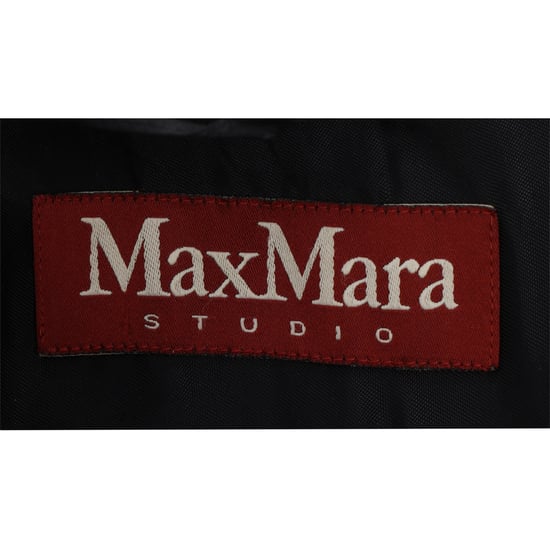 Max Mara Studio Shear-Accent Verborgen-Knoopjas in Zwarte Wol - Image 4
