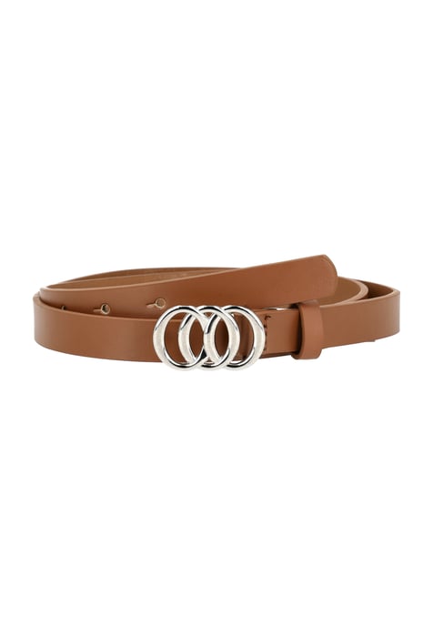 Faina riem Dames Bruin Zilver - Image 1
