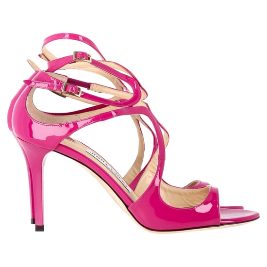 Jimmy Choo Lance Strappy Sandalen in Roze Patentleer - Image 1